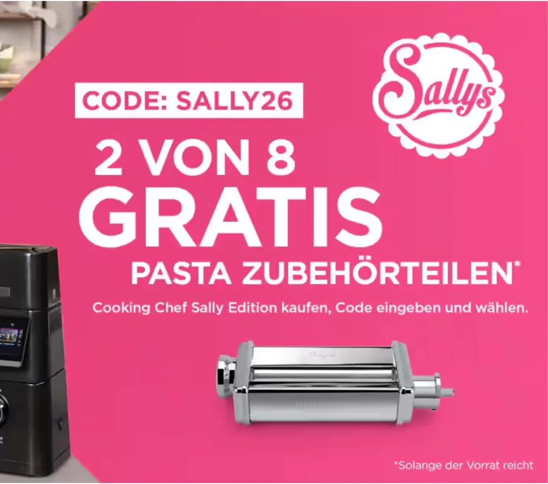 Nachweis des Gutscheins - Kenwood - Kenwood [[Sally Edition]]: Gratis Pasta-Zubehör - abgelaufen